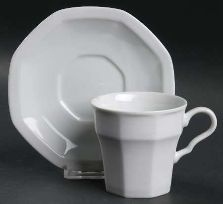 Flat Cup & Saucer Set