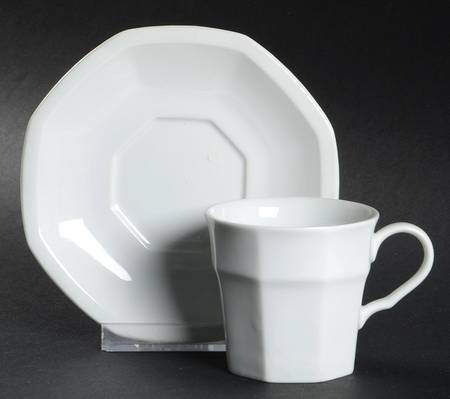 Maison Blanche Flat Demitasse Cup & Saucer Set