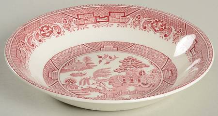 Willow Pink Coupe Soup Bowl