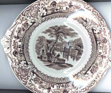 Italy Handled Cake Plate