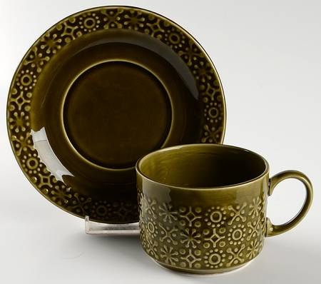 Connemara Erin Green Flat Cup & Saucer Set