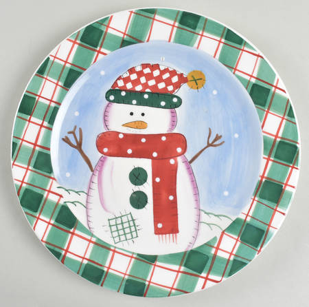 Snowman Dinner Plate