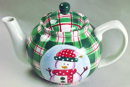 Snowman Teapot & Lid