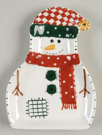 Snowman Spoon Rest/Holder (Holds 1 Spoon)