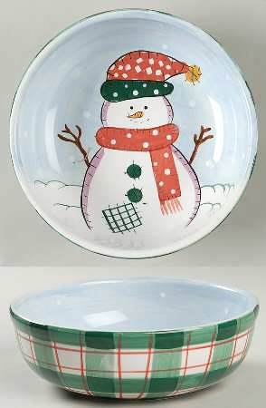 Snowman Coupe Cereal Bowl