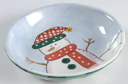 Snowman Fruit/Dessert (Sauce) Bowl