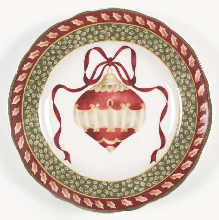 Winter Garland Accent Luncheon Plate by Charter Club