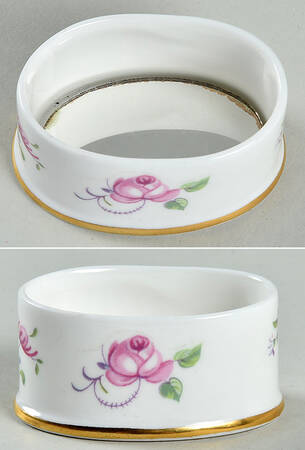 English Rosebud (Smooth Edge) Oval Trinket Box No Lid