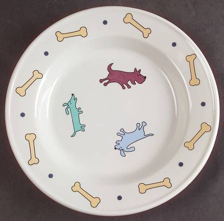 Raining Cats & Dogs Salad Plate