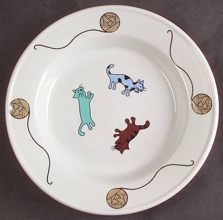 Raining Cats & Dogs Salad Plate