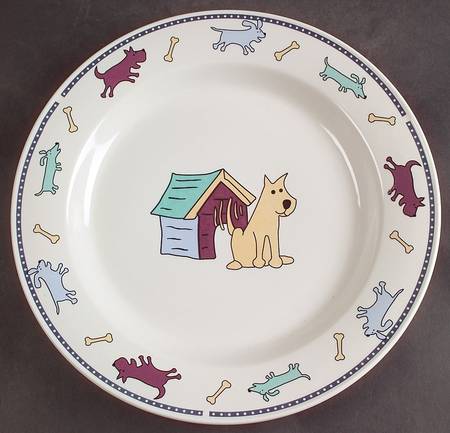 Raining Cats & Dogs Dinner Plate