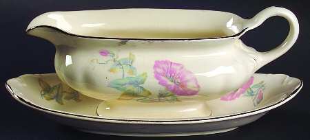 CRO197 Gravy Boat & Underplate/Relish by Crooksville