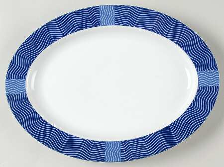 Rafia 14" Oval Serving Platter