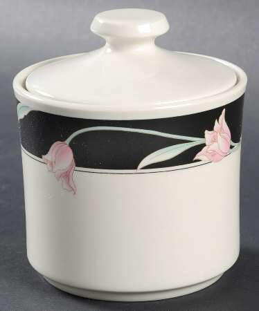 Serena (Cream Background) Sugar Bowl & Lid