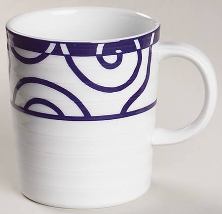 Blue Spiral Mug