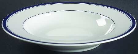 Novi Blue Large Rim Soup Bowl