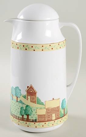 Landscape (Corelle) Plastic Thermos/Carafe & Lid
