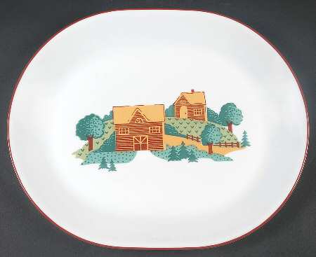 Landscape (Corelle) 12" Oval Serving Platter