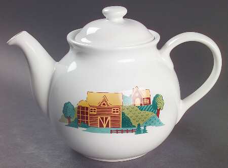 Landscape (Corelle) Teapot & Lid