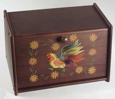 Sunrise Wood Bread Box