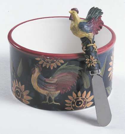 Sunrise Dip Bowl & Spreader Set