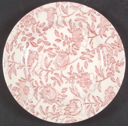 Pink Peony Salad Plate