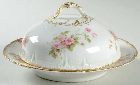 CHF774 Round Covered Butter with Strainer