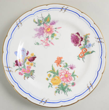 Old Coalport (Gold Trim) 12" Chop Plate (Round Platter)