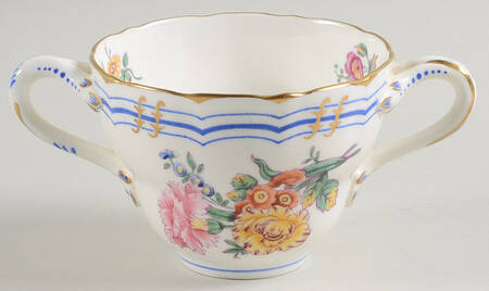 Old Coalport (Gold Trim) Flat Bouillon Cup