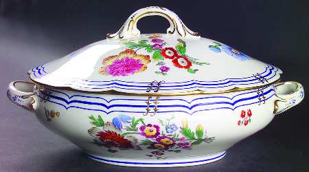 Old Coalport (Gold Trim) Oval Covered Vegetable