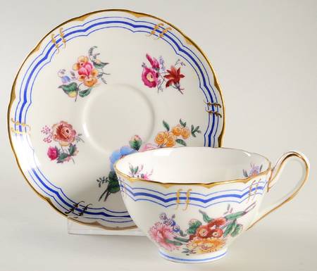 Old Coalport (Gold Trim) Footed Cup & Saucer Set