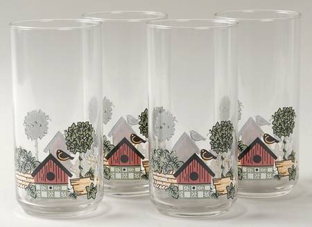 Garden Home (Corelle) 16 Oz Glassware Cooler - Set of 4