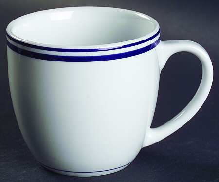 Blue Stripes (Porcelain) Mug