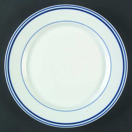 Blue Stripes (Porcelain) Salad Plate