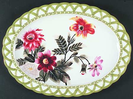 Hampton Garden 18" Oval Serving Platter