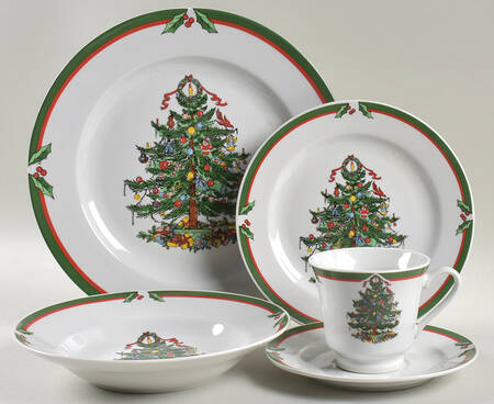 Candleglow & Holly 5 Piece Place Setting