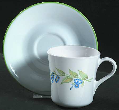 Sun Garden Flat Cup & Saucer Set