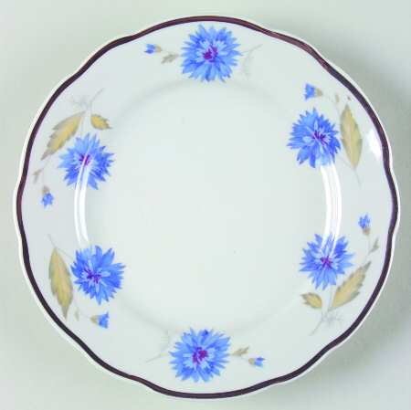 Cornflower (Platinum Trim) Bread & Butter Plate