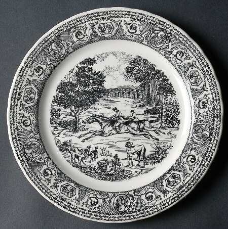 St. George Black Salad/Dessert Plate