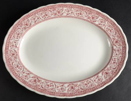 Mainville Rose 13" Oval Serving Platter