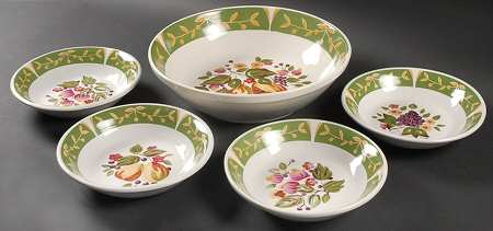 La Toscana (5 Piece) Pasta Set (1 Large Bowl & 4 Indvl Bowls)