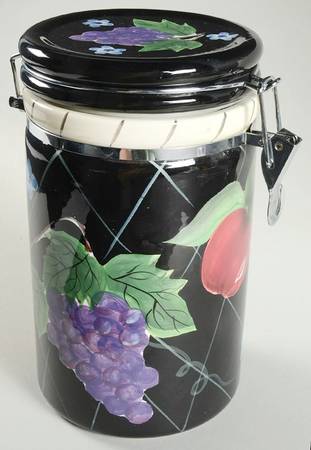 Fruit Arbor Extra Large Canister with Hinged Lid