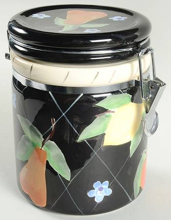Fruit Arbor Medium Canister with Hinged Lid