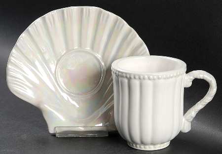 Oceana Flat Cup & Saucer Set