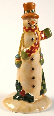 Folk Snowman (Large Flakes) Pepper Shaker