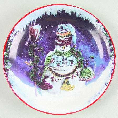 Snow Caps Salad/Dessert Plate