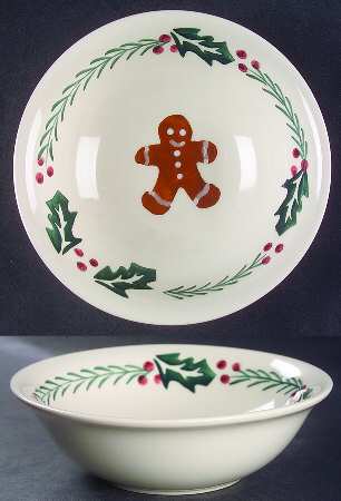 Gingerbread Men Coupe Cereal Bowl
