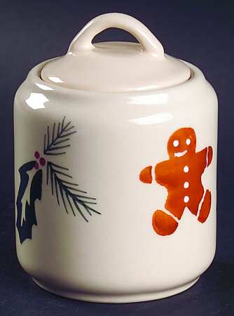 Gingerbread Men Sugar Bowl & Lid