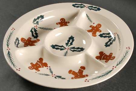 Gingerbread Men 1 Piece Chip & Dip