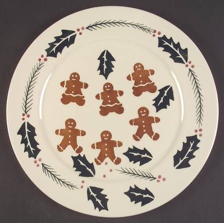 Gingerbread Men 12" Chop Plate (Round Platter)